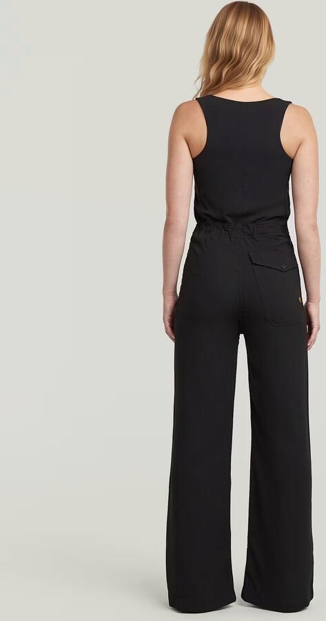 G-Star RAW High Waist Jumpsuit Zwart Dames