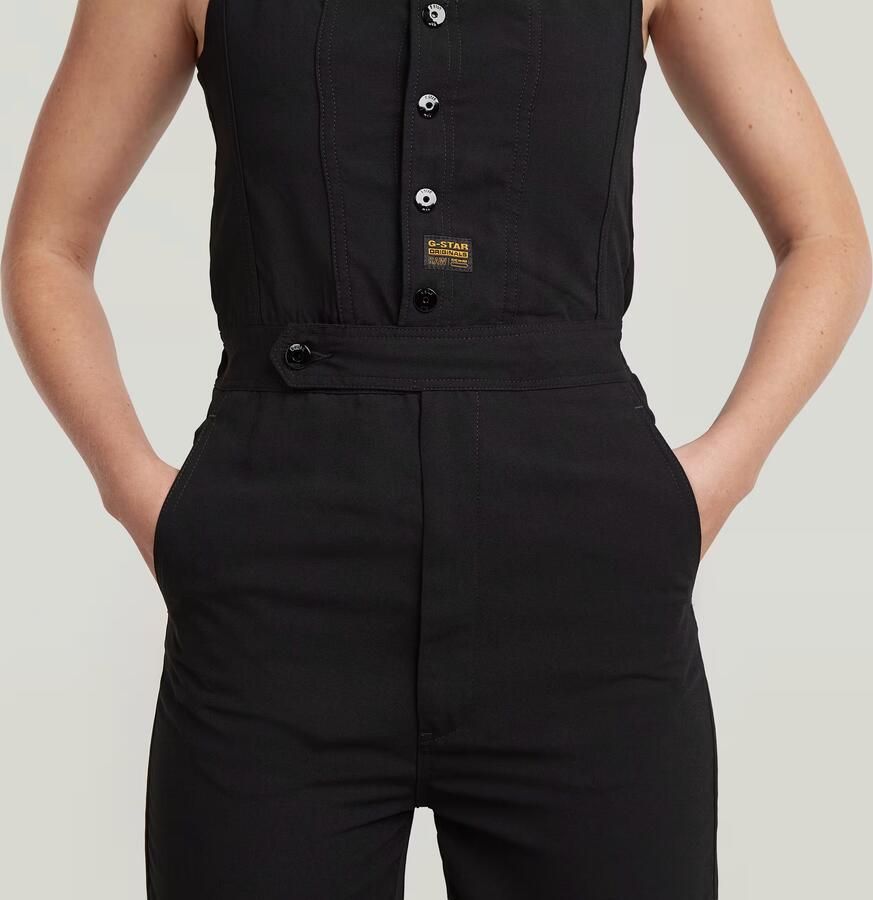 G-Star RAW High Waist Jumpsuit Zwart Dames - Foto 3