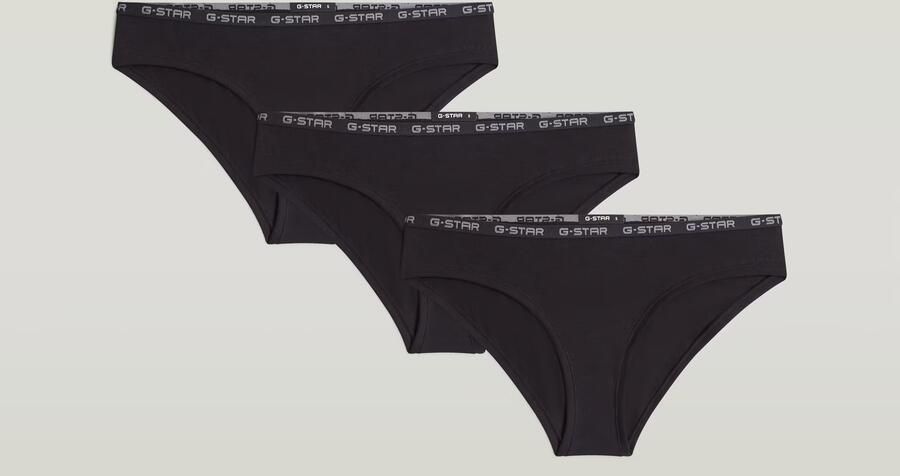 G-Star RAW Hipster Set van 3 Zwart Dames