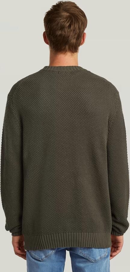 G-Star RAW Honey Comb Structure Knit Grijs Heren - Foto 7