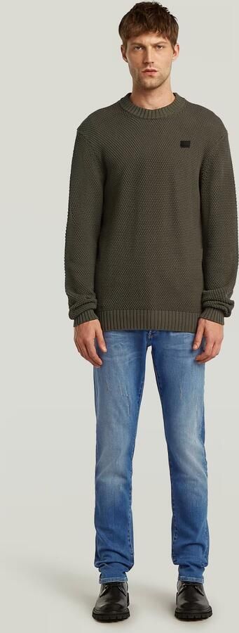 G-Star RAW Honey Comb Structure Knit Grijs Heren - Foto 9