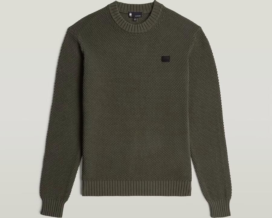 G-Star RAW Honey Comb Structure Knit Grijs Heren - Foto 6