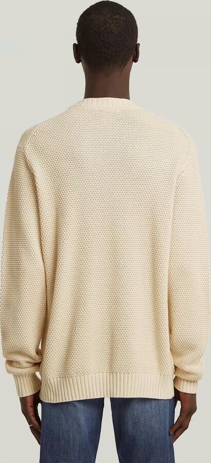 G-Star RAW Honey Comb Structure Knit Wit Heren - Foto 8