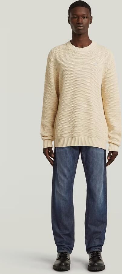 G-Star RAW Honey Comb Structure Knit Wit Heren - Foto 9