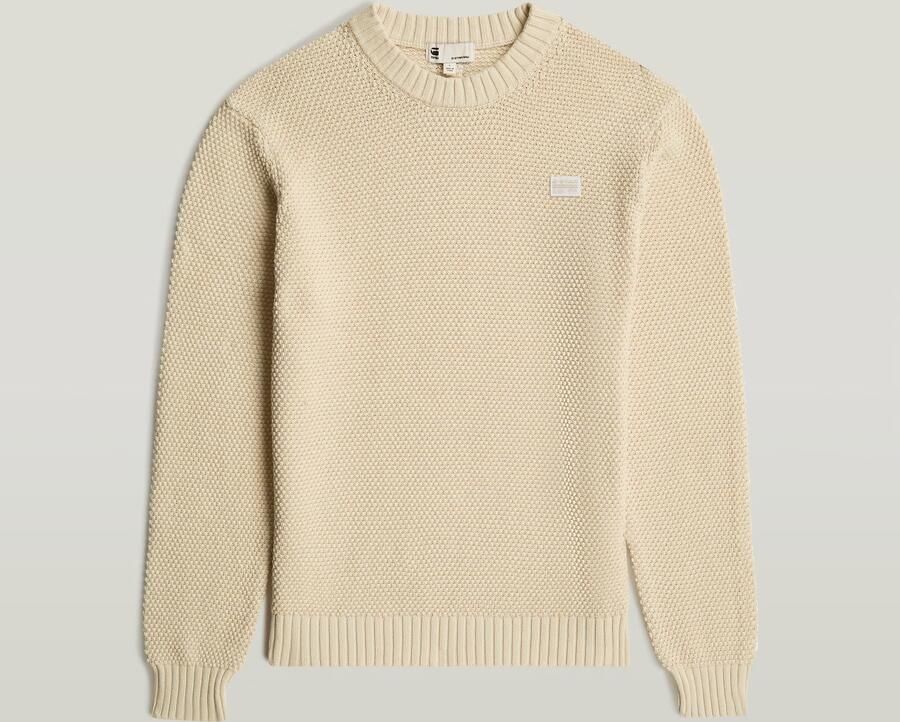 G-Star RAW Honey Comb Structure Knit Wit Heren - Foto 6