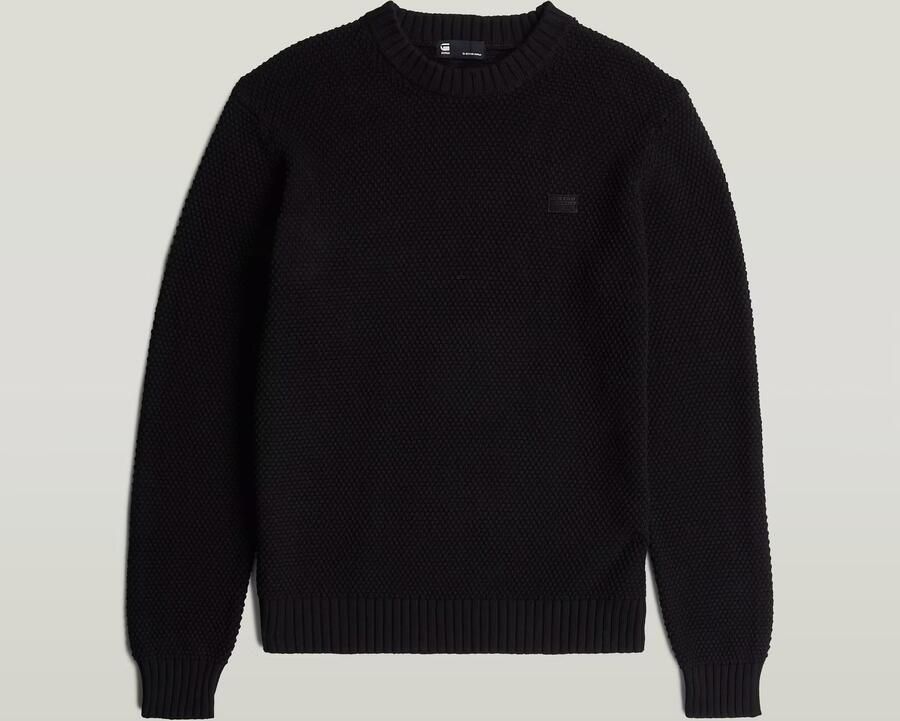 G-Star RAW Honey Comb Structure Knit Zwart Heren - Foto 4