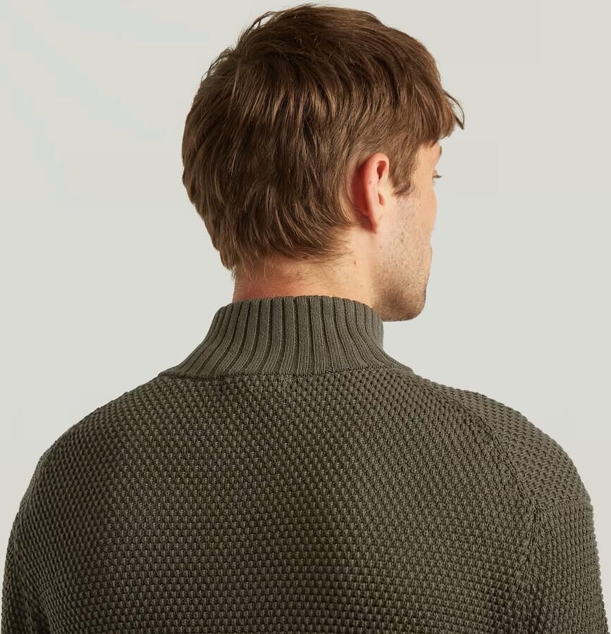 G-Star RAW Honey Comb Structure Skipper Knit Grijs Heren - Foto 3