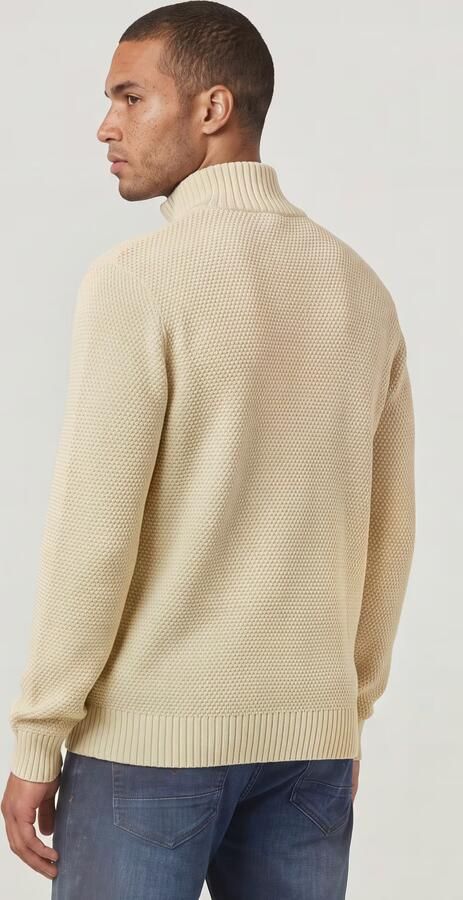 G-Star RAW Honey Comb Structure Skipper Knit Wit Heren - Foto 5