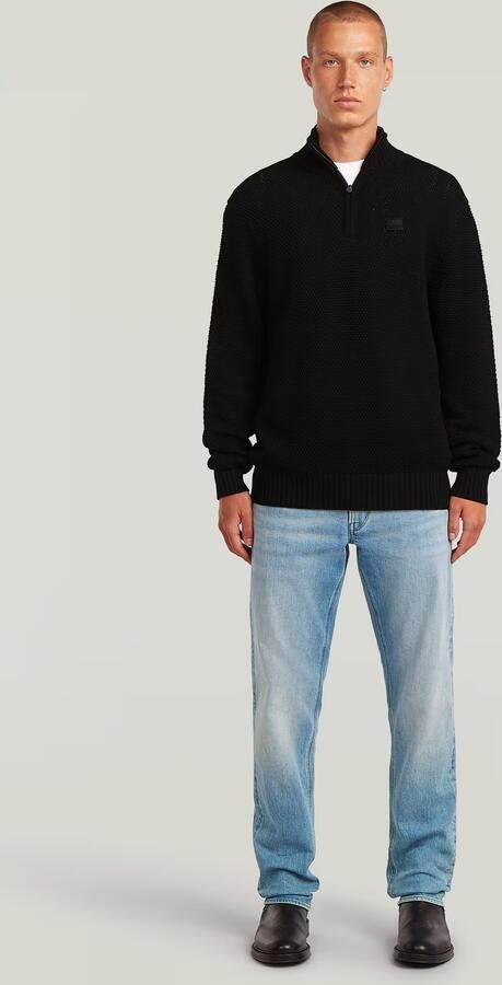 G-Star RAW Honey Comb Structure Skipper Knit Zwart Heren - Foto 6