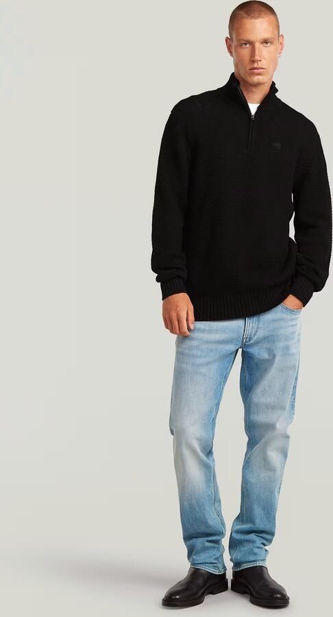 G-Star RAW Honey Comb Structure Skipper Knit Zwart Heren - Foto 5