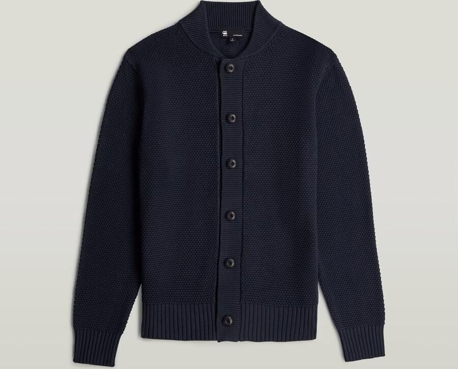 G-Star RAW Honey Comb Structure Vest Donkerblauw Heren - Foto 4