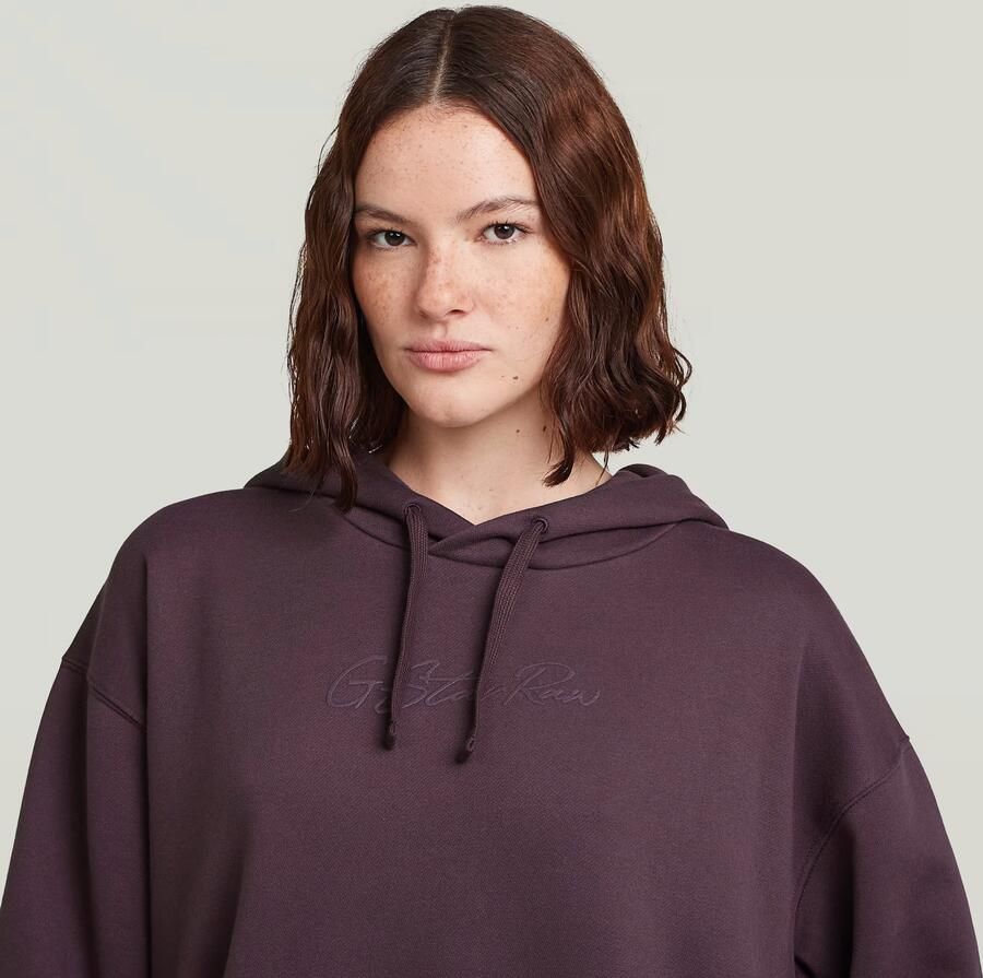 G-Star RAW Hooded Sweaterjurk Paars Dames - Foto 2