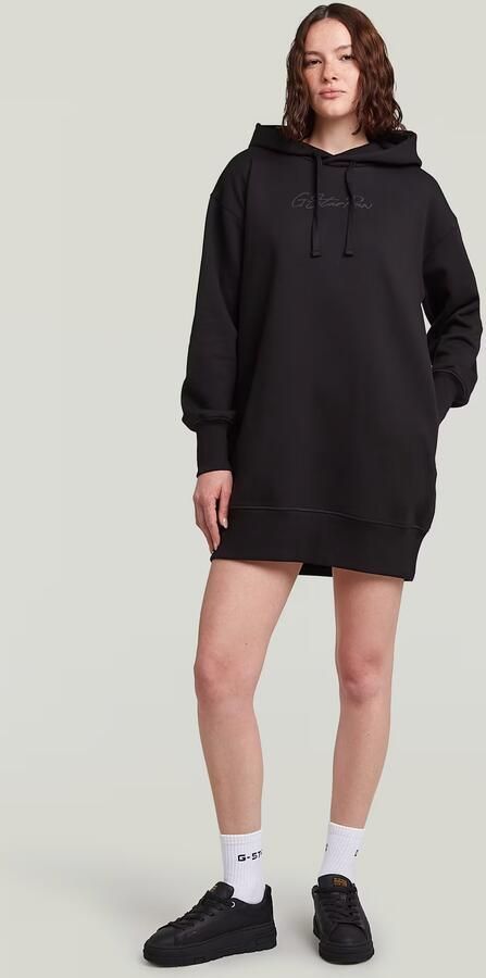 G-Star RAW Hooded Sweaterjurk Zwart Dames - Foto 4