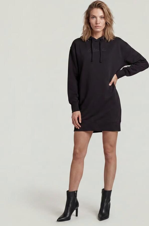 G-Star RAW Hooded Sweaterjurk Zwart Dames - Foto 4