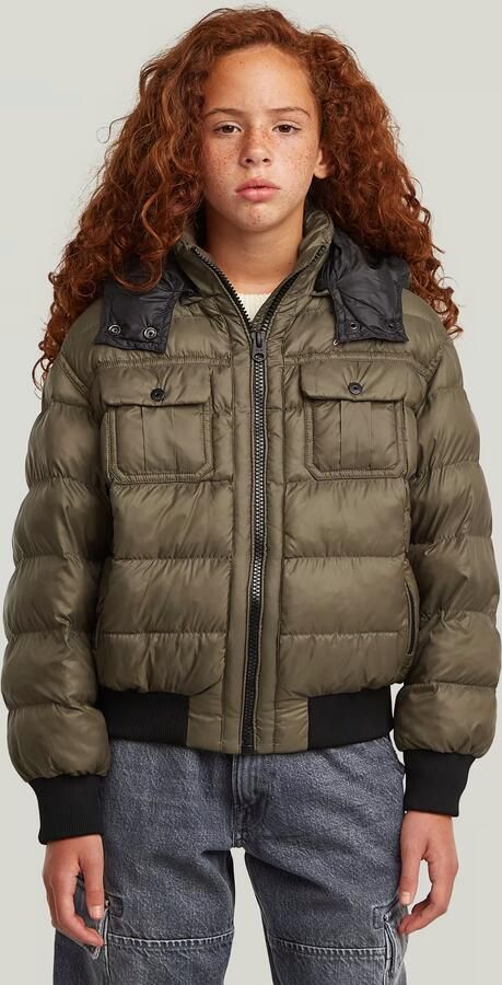 G-Star RAW Hoodie Jacket voor meisjes Groen meisjes - Foto 4