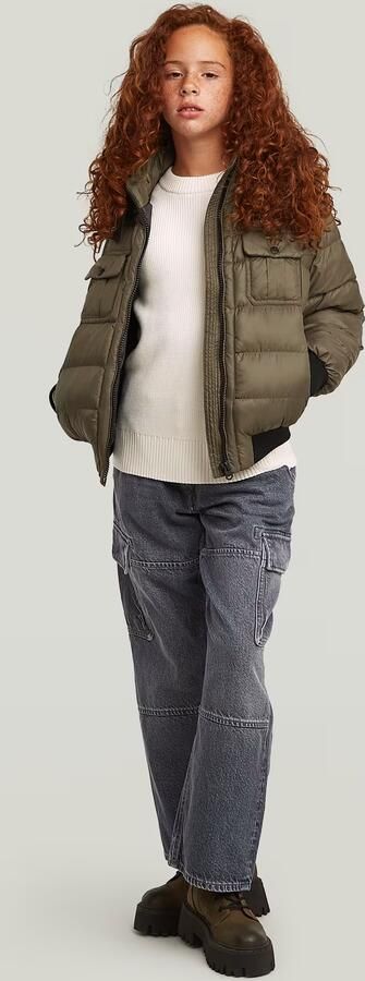 G-Star RAW Hoodie Jacket voor meisjes Groen meisjes - Foto 9