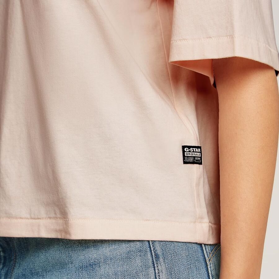 G-Star RAW Horizontal Seam Loose Top Roze Dames - Foto 2