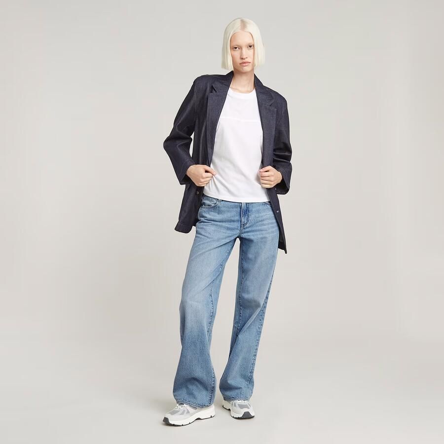 G-Star RAW Horizontal Seam Loose Top Wit Dames - Foto 2