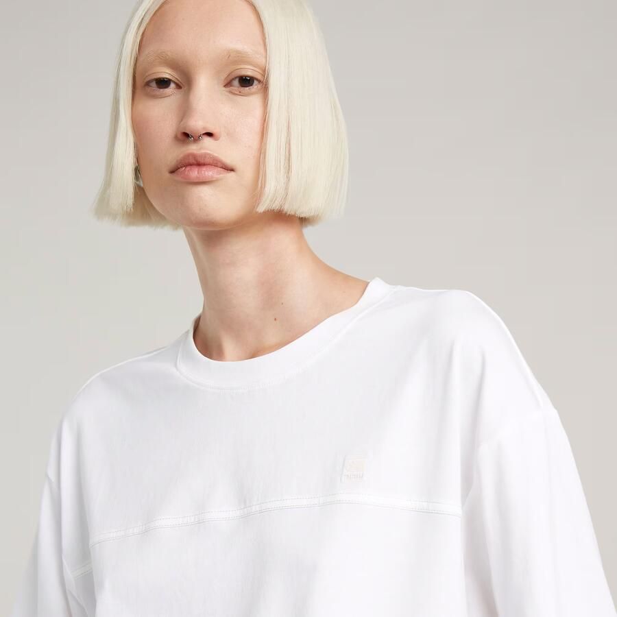 G-Star RAW Horizontal Seam Loose Top Wit Dames - Foto 3