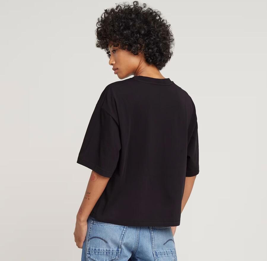 G-Star RAW Horizontal Seam Loose Top Zwart Dames - Foto 3