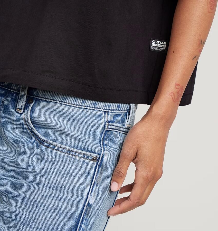 G-Star RAW Horizontal Seam Loose Top Zwart Dames - Foto 5