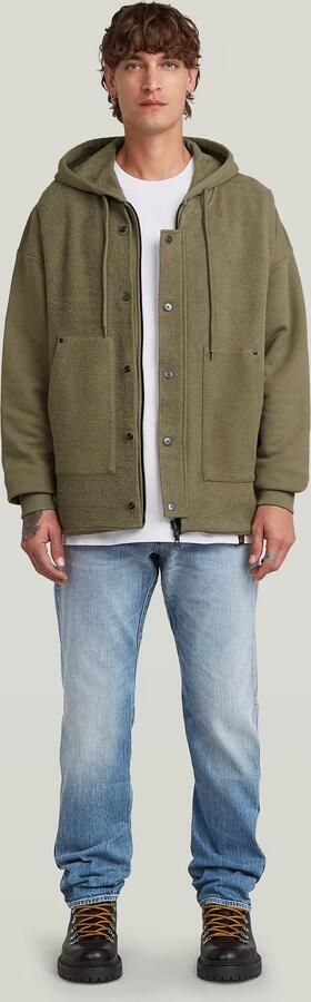 G-Star RAW Hybrid Hoodie Sweaterjack Bruin Heren - Foto 5