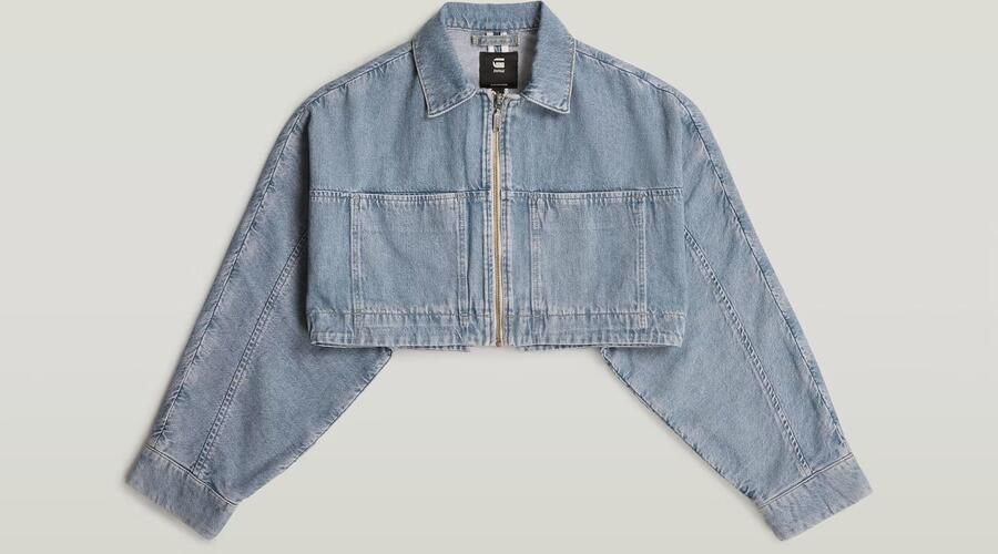 G-Star RAW Hyper Cropped Jack Lichtblauw Dames