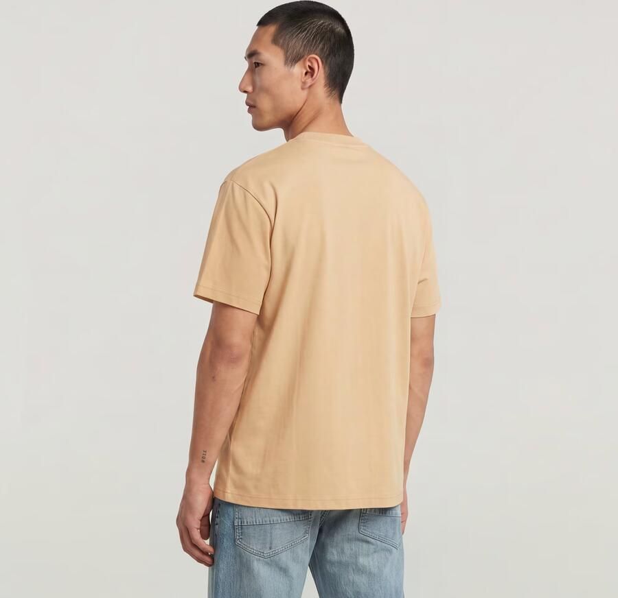G-Star RAW Hyper Graphic Relaxed T-Shirt Beige Heren - Foto 4