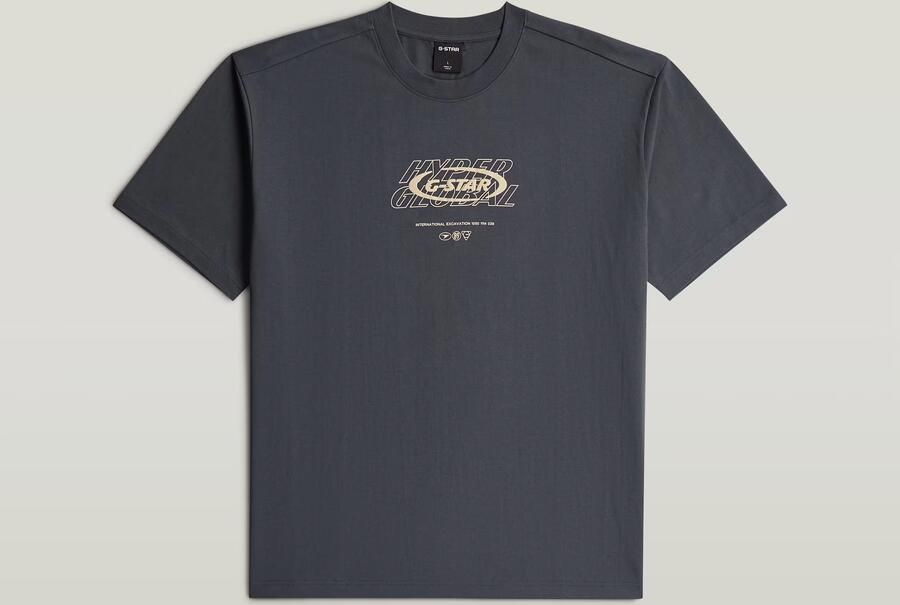 G-Star RAW Hyper Graphic Relaxed T-Shirt Grijs Heren - Foto 4