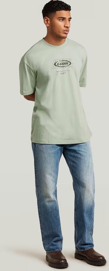 G-Star RAW Hyper Graphic Relaxed T-Shirt Groen Heren - Foto 7