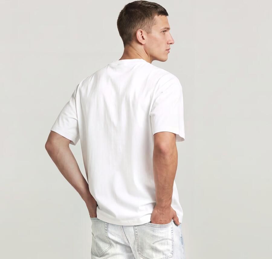 G-Star RAW Hyper Graphic Relaxed T-Shirt Wit Heren - Foto 6