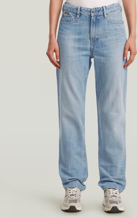 G-STAR high waist straight leg jeans light blue denim - Foto 9