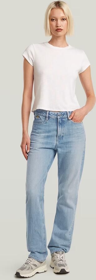 G-STAR high waist straight leg jeans light blue denim - Foto 7