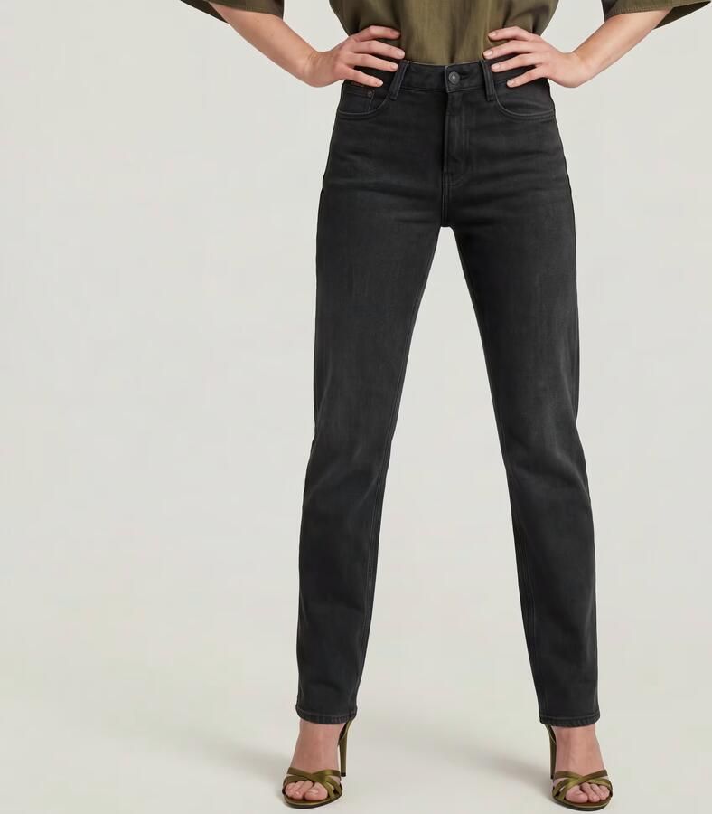 G-STAR high waist straight leg jeans black denim - Foto 12