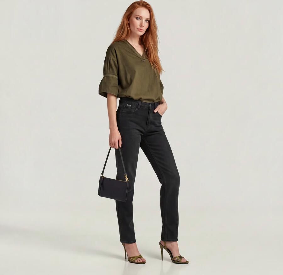 G-STAR high waist straight leg jeans black denim - Foto 8
