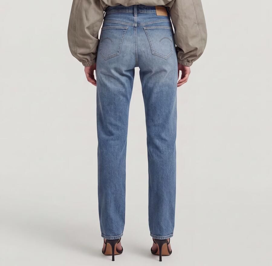 G-STAR high waist straight leg jeans medium blue denim - Foto 5