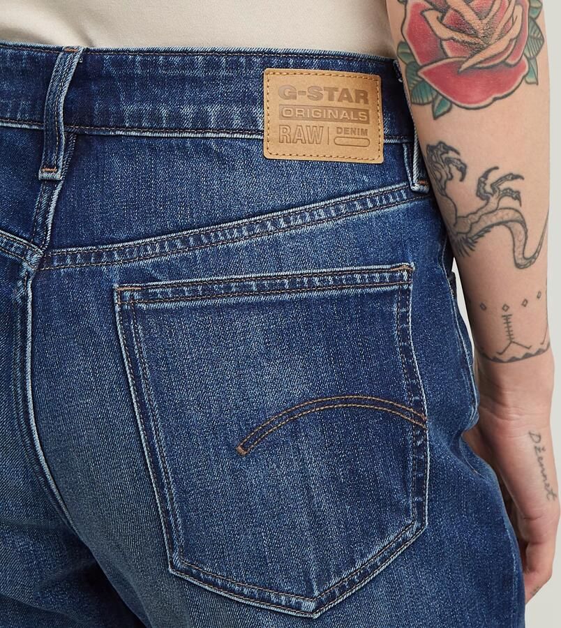 G-Star RAW Iggie Straight Jeans Donkerblauw Dames - Foto 3
