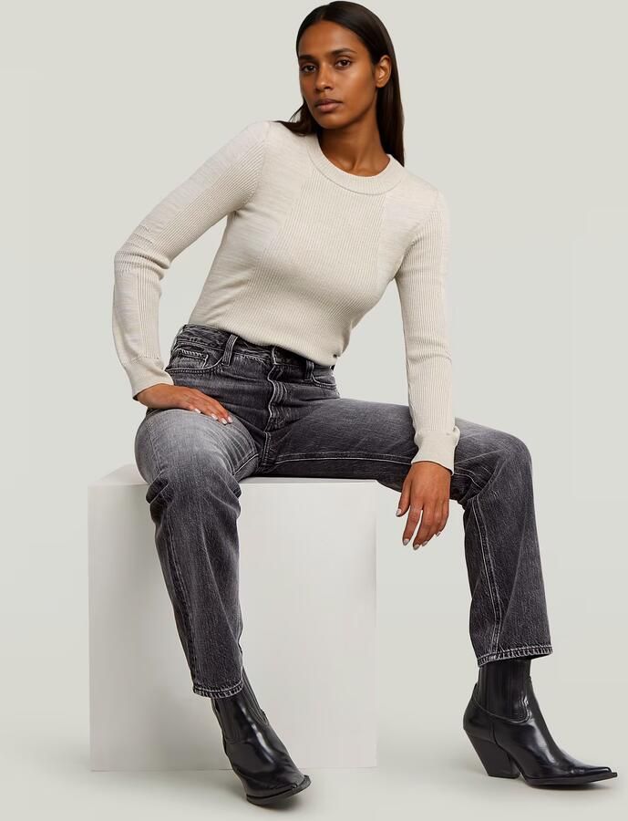 G-Star RAW Iggie Straight Jeans Grijs Dames - Foto 5
