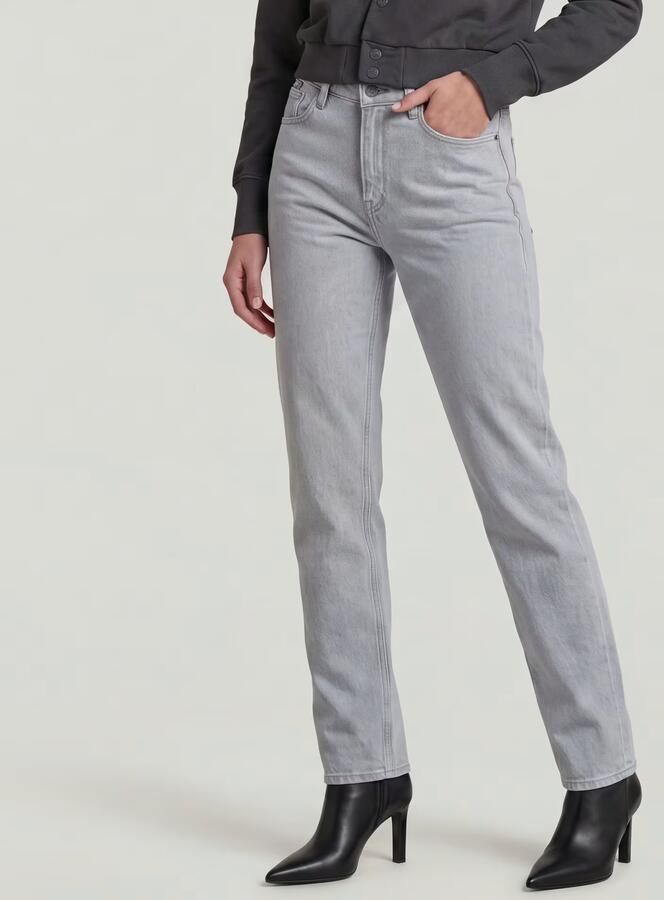G-Star RAW Iggie Straight Jeans Grijs Dames - Foto 6