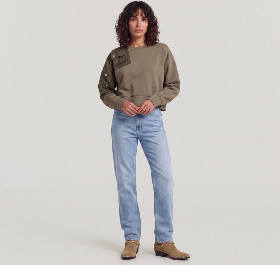 G-STAR high waist straight leg jeans light blue denim - Foto 5