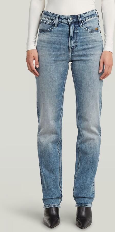 G-Star RAW Iggie Straight Jeans Midden blauw Dames - Foto 3