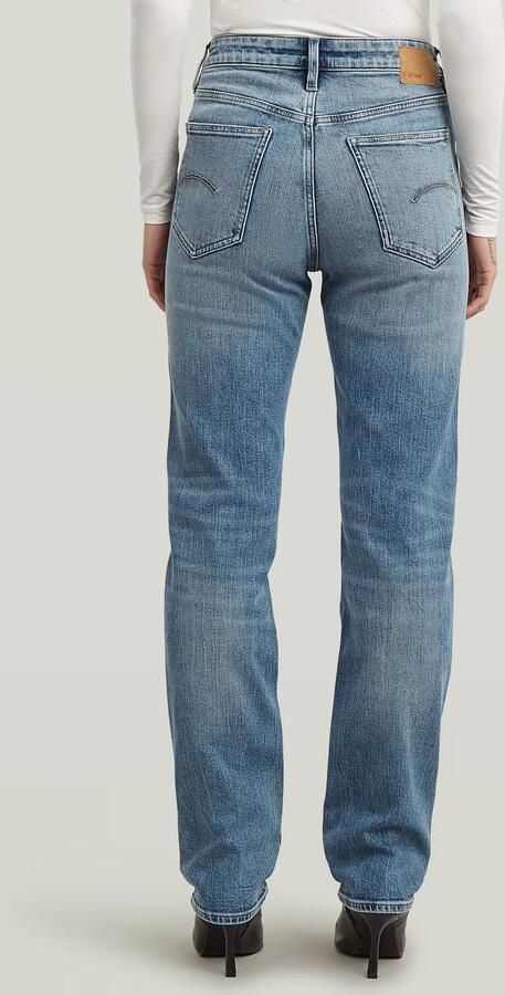 G-Star RAW Iggie Straight Jeans Midden blauw Dames - Foto 8