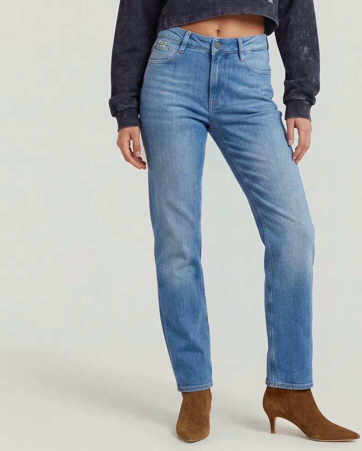 G-Star RAW Iggie Straight Jeans Midden blauw Dames - Foto 6