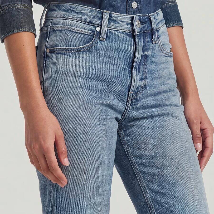 G-Star RAW Iggie Straight Jeans Midden blauw Dames - Foto 5