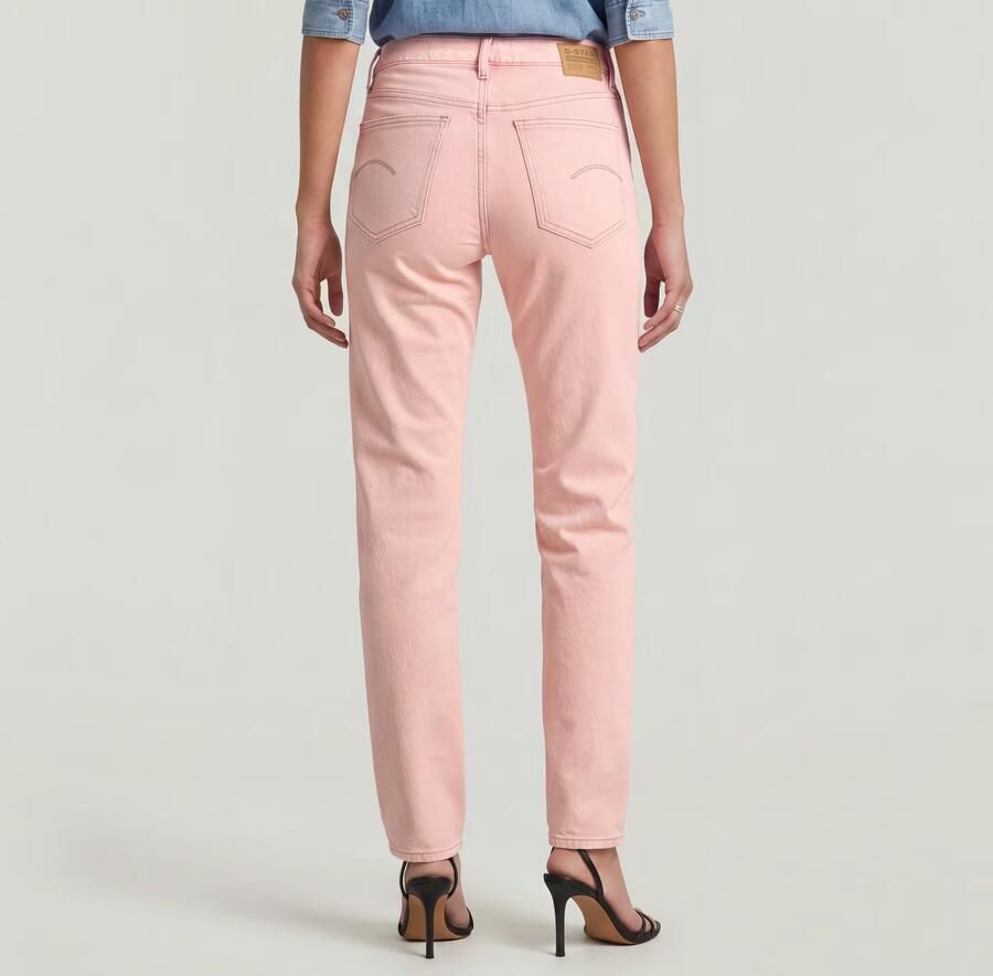 G-Star RAW Iggie Straight Jeans Roze Dames - Foto 4