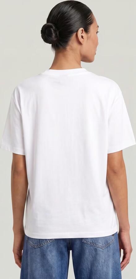G-Star RAW Inside Print T-Shirt Wit Dames - Foto 8