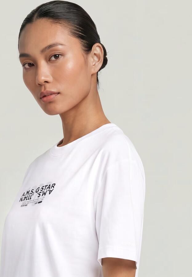 G-Star RAW Inside Print T-Shirt Wit Dames - Foto 7
