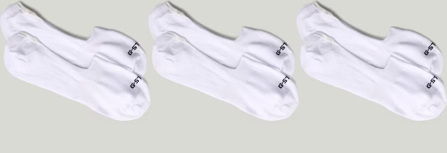 G-Star RAW Invisible Sokken 3 Paar Wit Heren - Foto 2