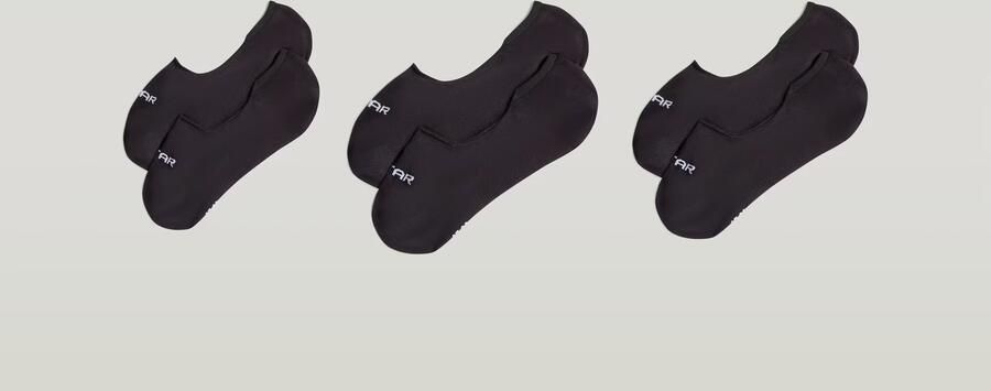 G-Star RAW Invisible Sokken 3 Paar Zwart Dames - Foto 4