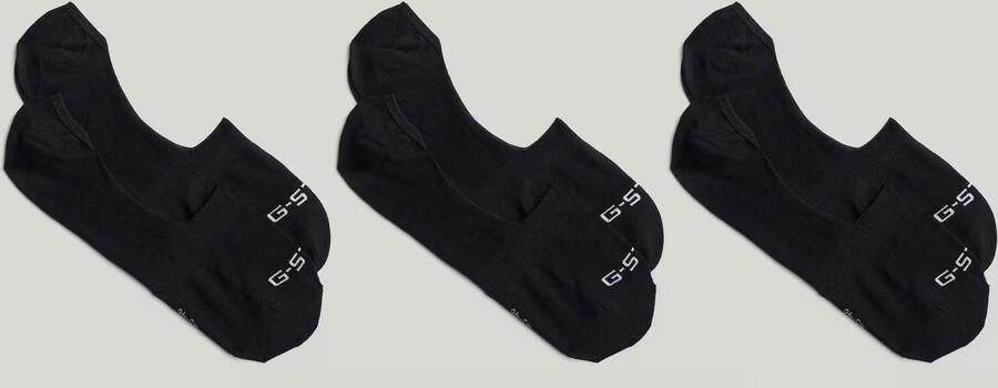 G-Star RAW Invisible Sokken 3 Paar Zwart Heren - Foto 2